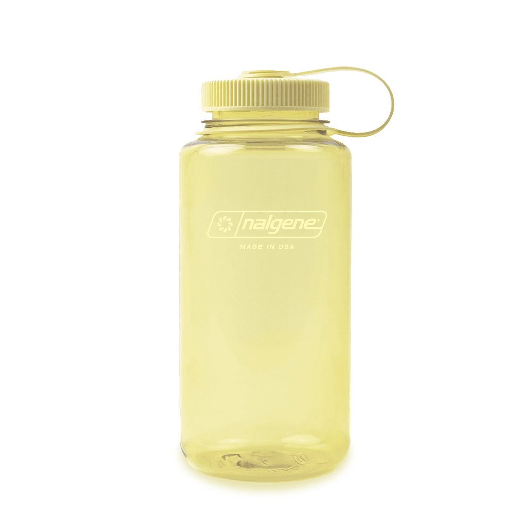 Nalgene Wide Mouth Sustain Water Bottle 1L - Butter Front