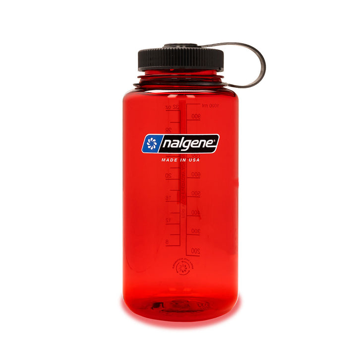 Nalgene Wide Mouth Sustain Water Bottle 1L red hero