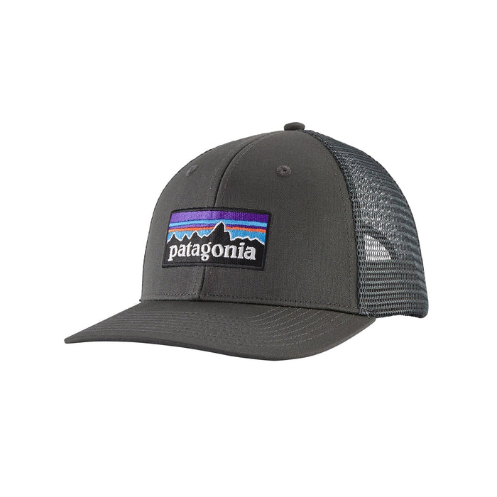 Patagonia P-6 Logo Trucker Hat Forge Grey hero