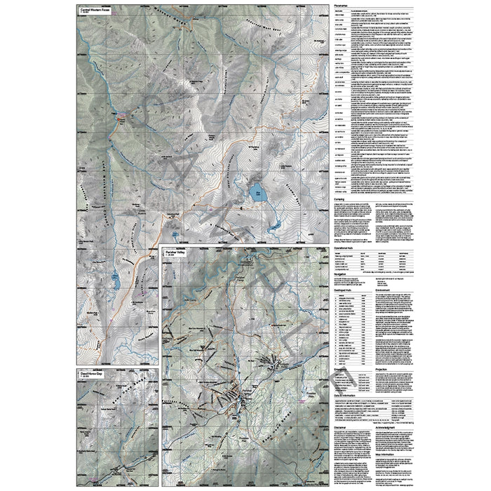Topograph Snowy Mountains Map - Second Edition