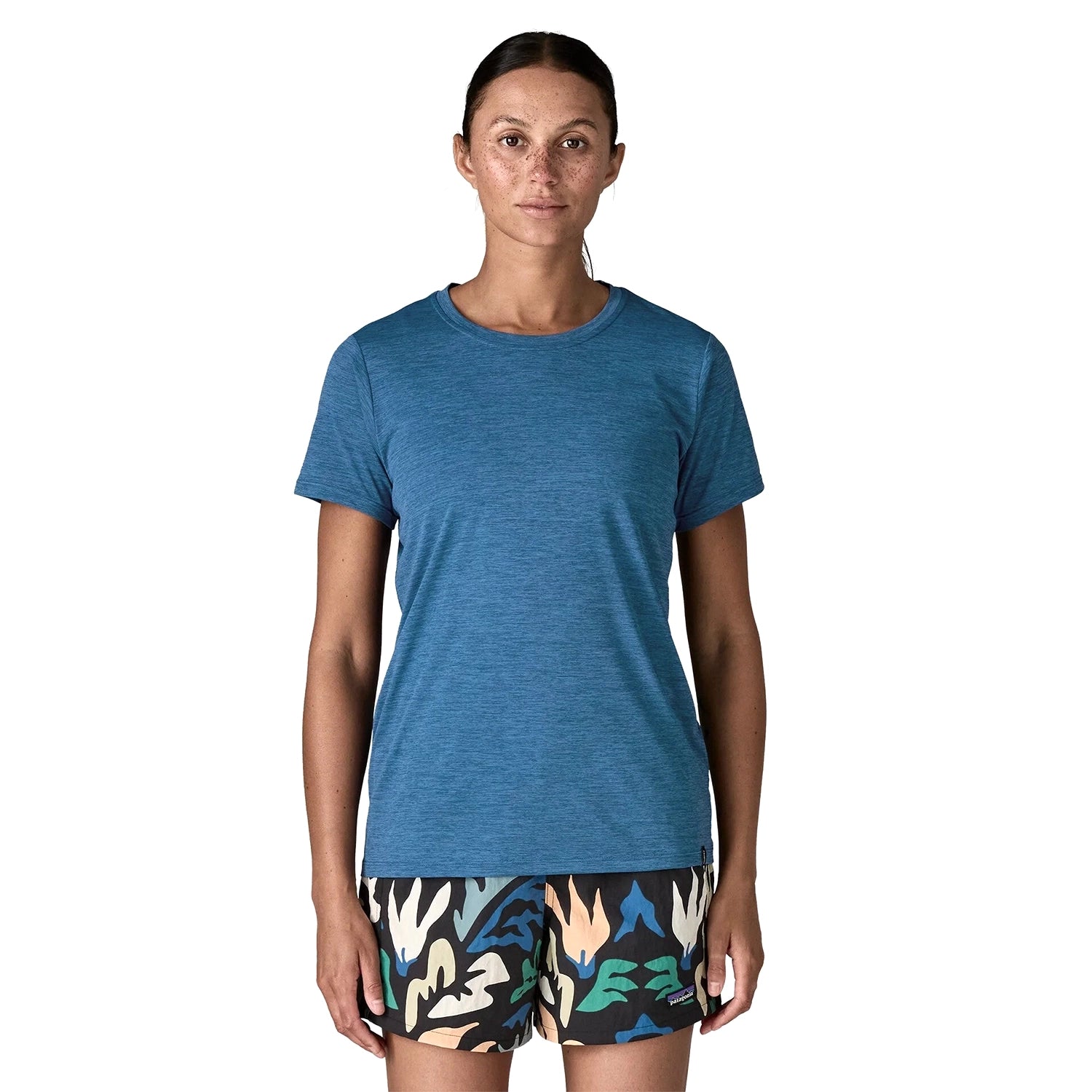 Patagonia Women's Cap Cool Daily Shirt - Aquatic Blue / Light Aquatic Blue X-Dye