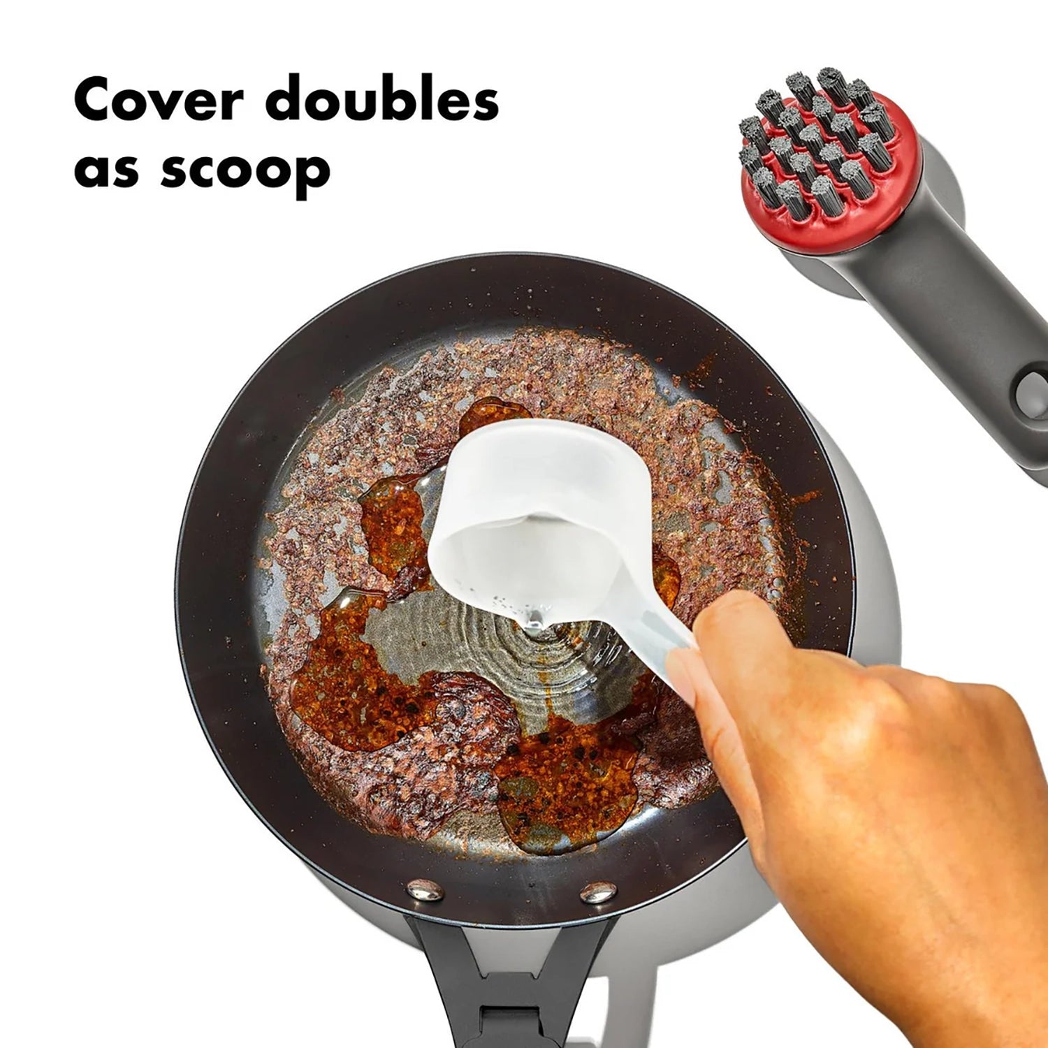 OXO Outdoor Heavy Duty Brush with Cover — view 5