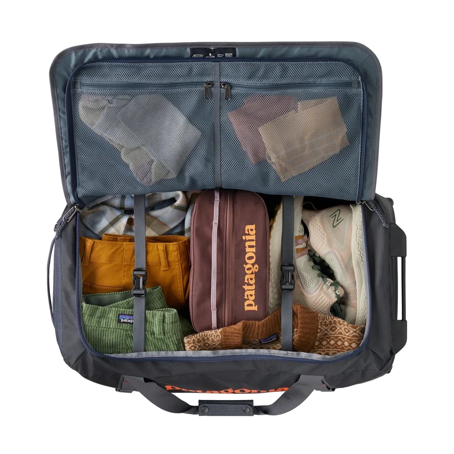 Patagonia Black Hole Duffel (70L) - Smolder Blue w/Amanita Red