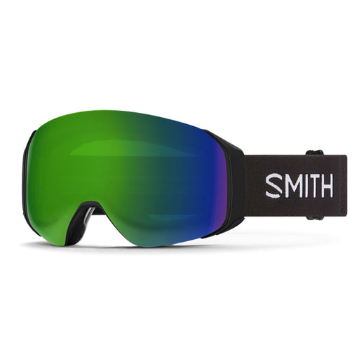 Smith 4D MAG S Snow Goggle black + chromapop sun green mirror lens hero