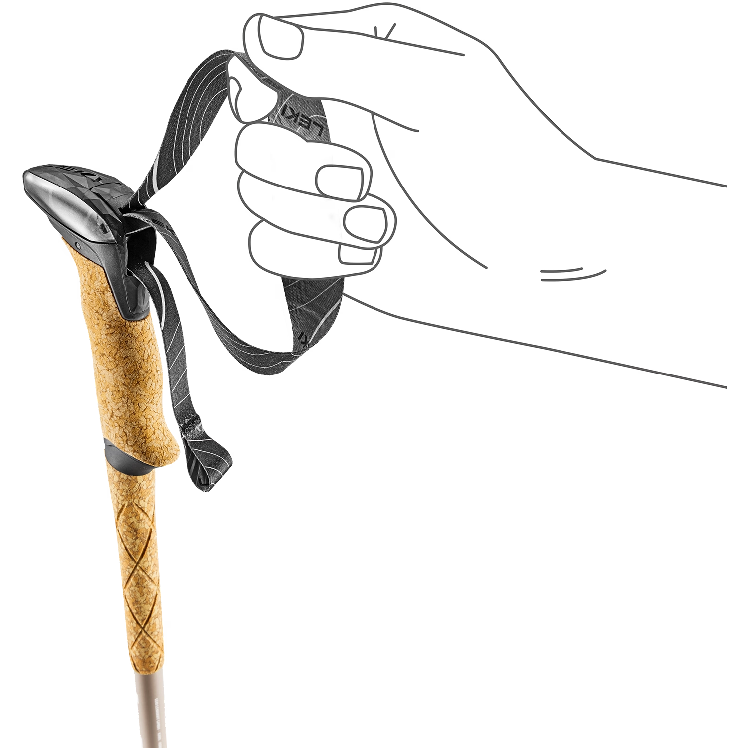 Leki Makalu Lite AS (Compact) Trekking Poles — view 3