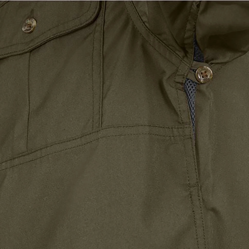 Fjallraven Men's Singi Trekking Long Sleeve Shirt Dar Olive Details 3