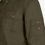 Fjallraven Men's Singi Trekking Long Sleeve Shirt Dar Olive Details 2