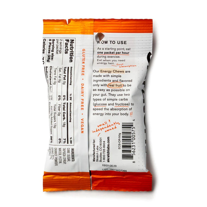 Skratch Labs Energy Chew Sport Fuel 50g Sachet