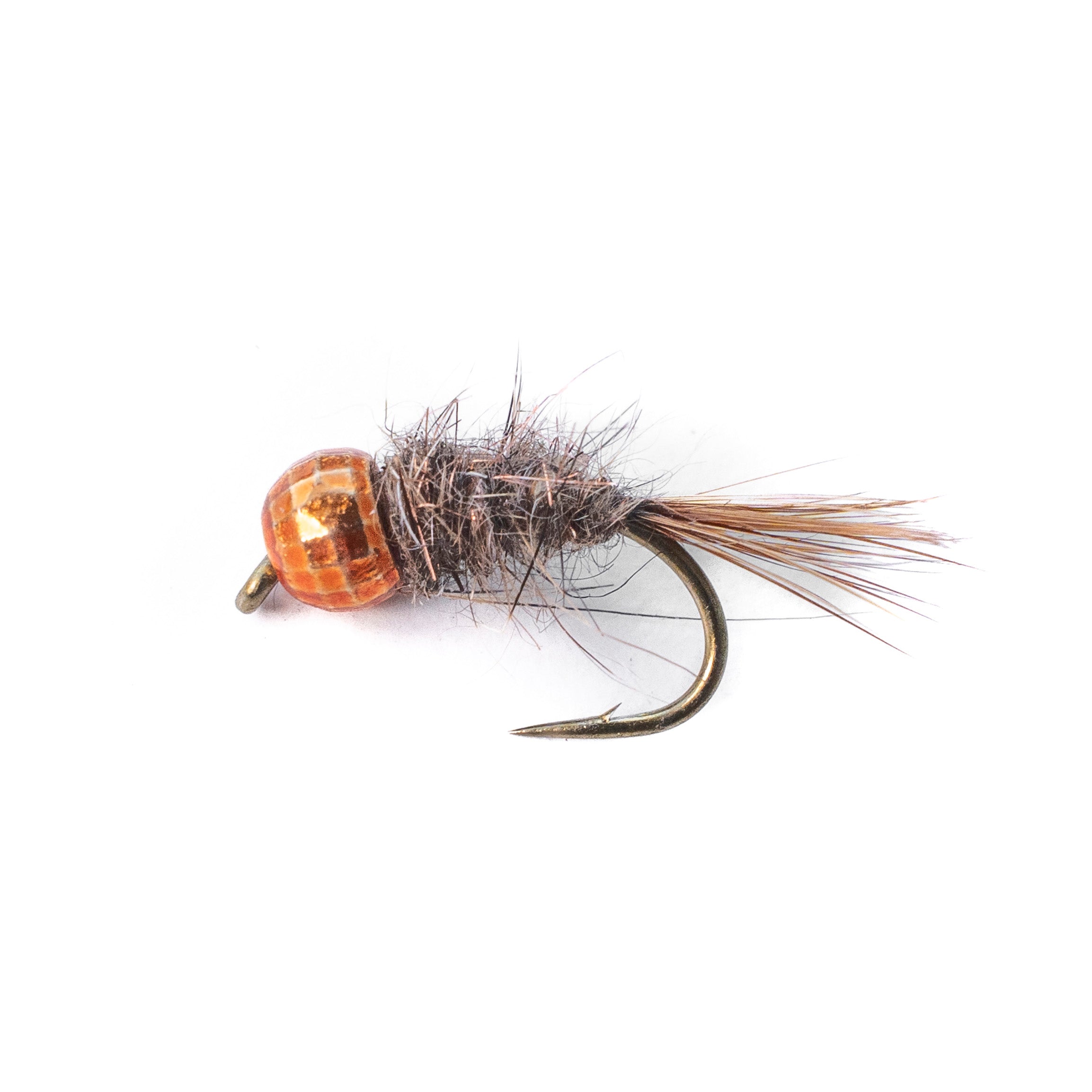 Category 3 Hare & Copper - Orange Tungsten Bead