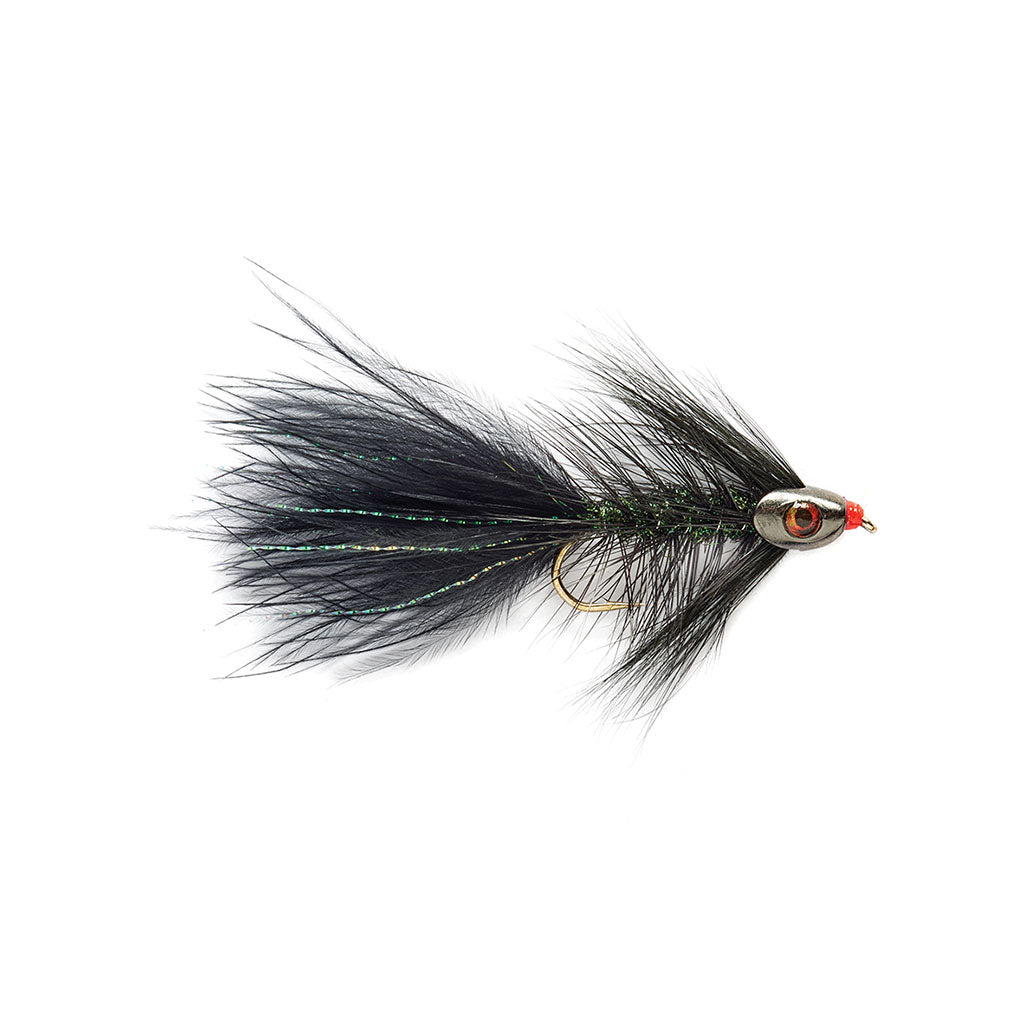 Fulling Mill Woolly Bugger Skullhead - Black