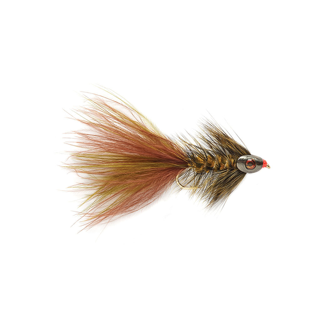 Fulling Mill Woolly Bugger Skullhead - Grizzly