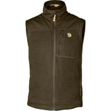 Fjallraven Men's Buck Fleece Vest - Dark Olive