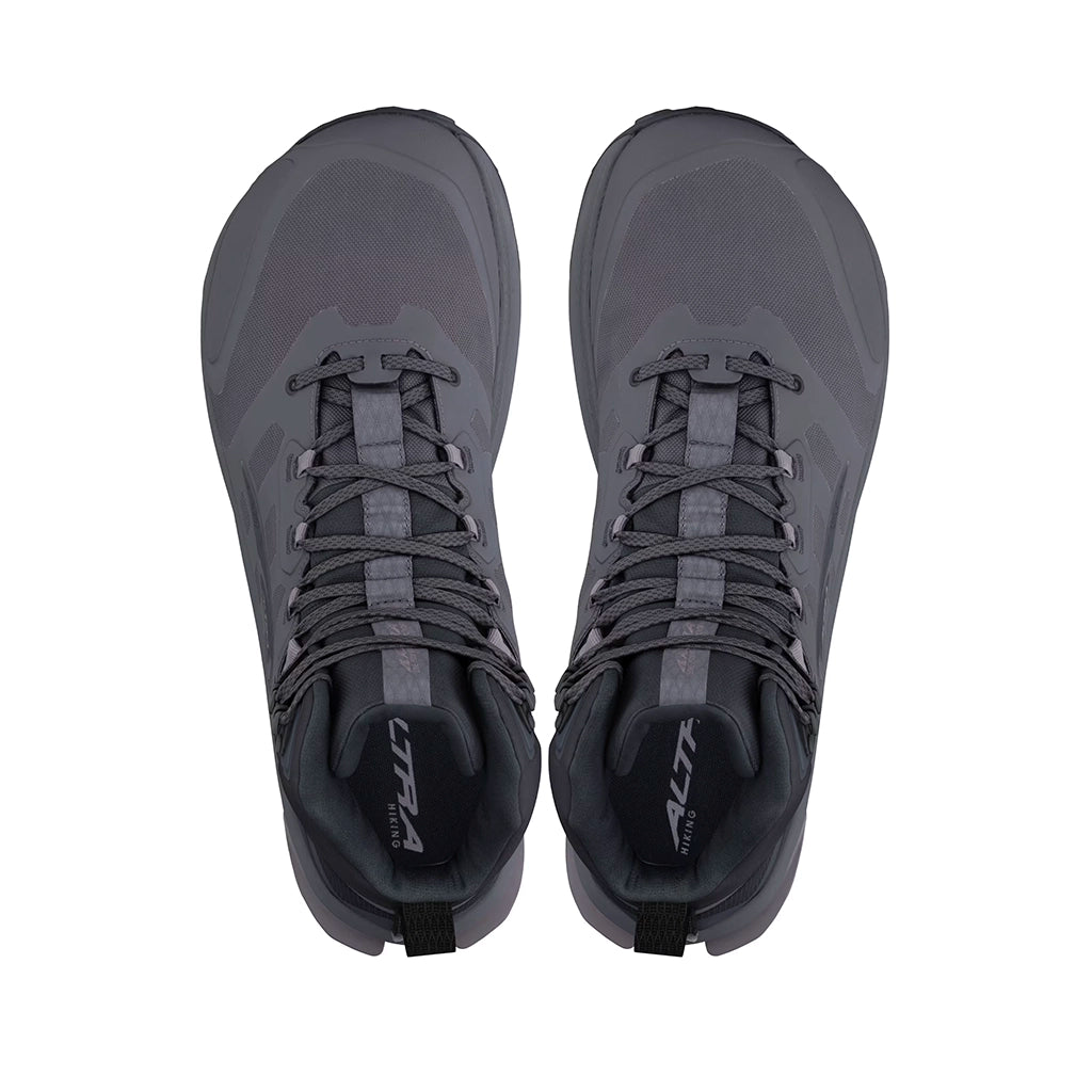 Altra Men's Lone Peak 9 Waterproof Mid - Black / Grey Details 2