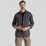 Craghoppers Men's NosiLife Adventure Long Sleeve Shirt III - Black Pepper — view 2