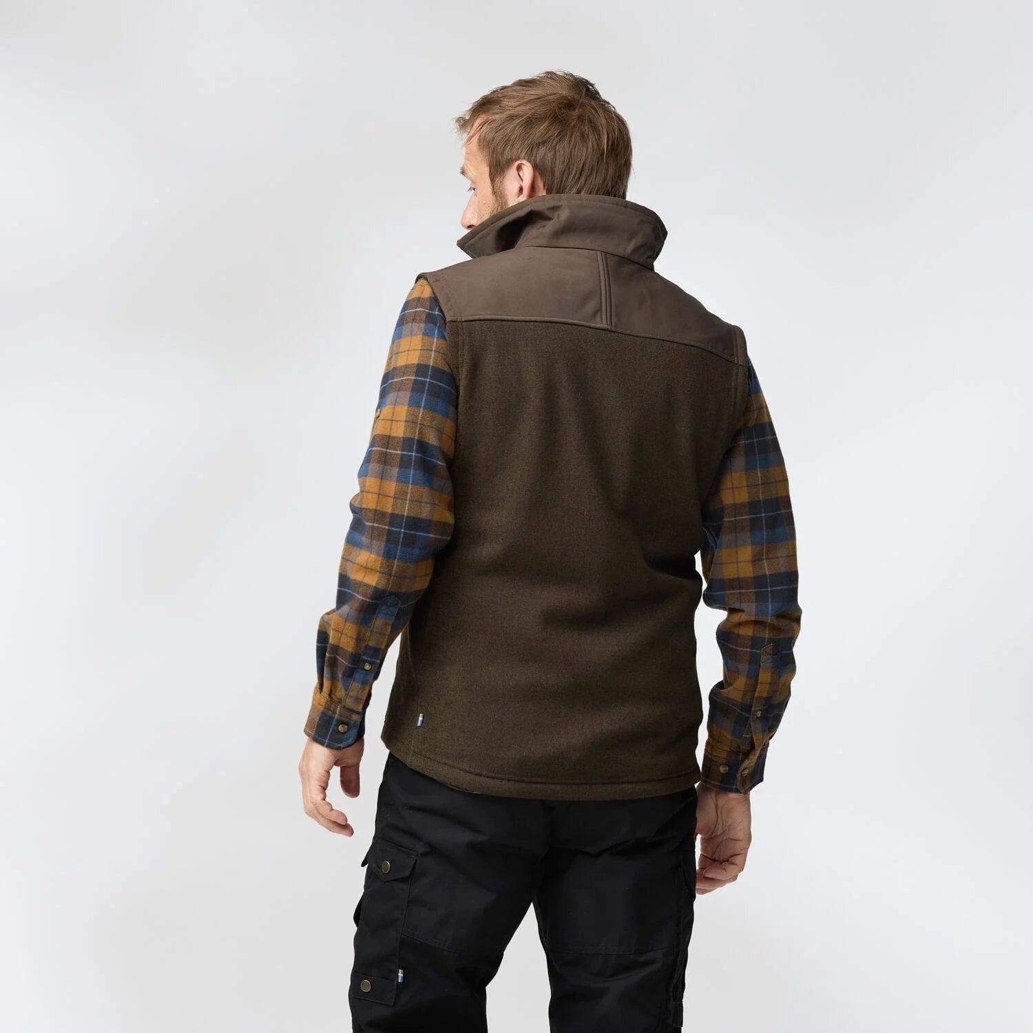 Fjallraven Men's Buck Fleece Vest - Dark Olive