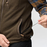 Fjallraven Men's Buck Fleece Vest - Dark Olive