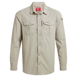 Craghoppers Men's NosiLife Adventure Long Sleeve Shirt III - Parchment