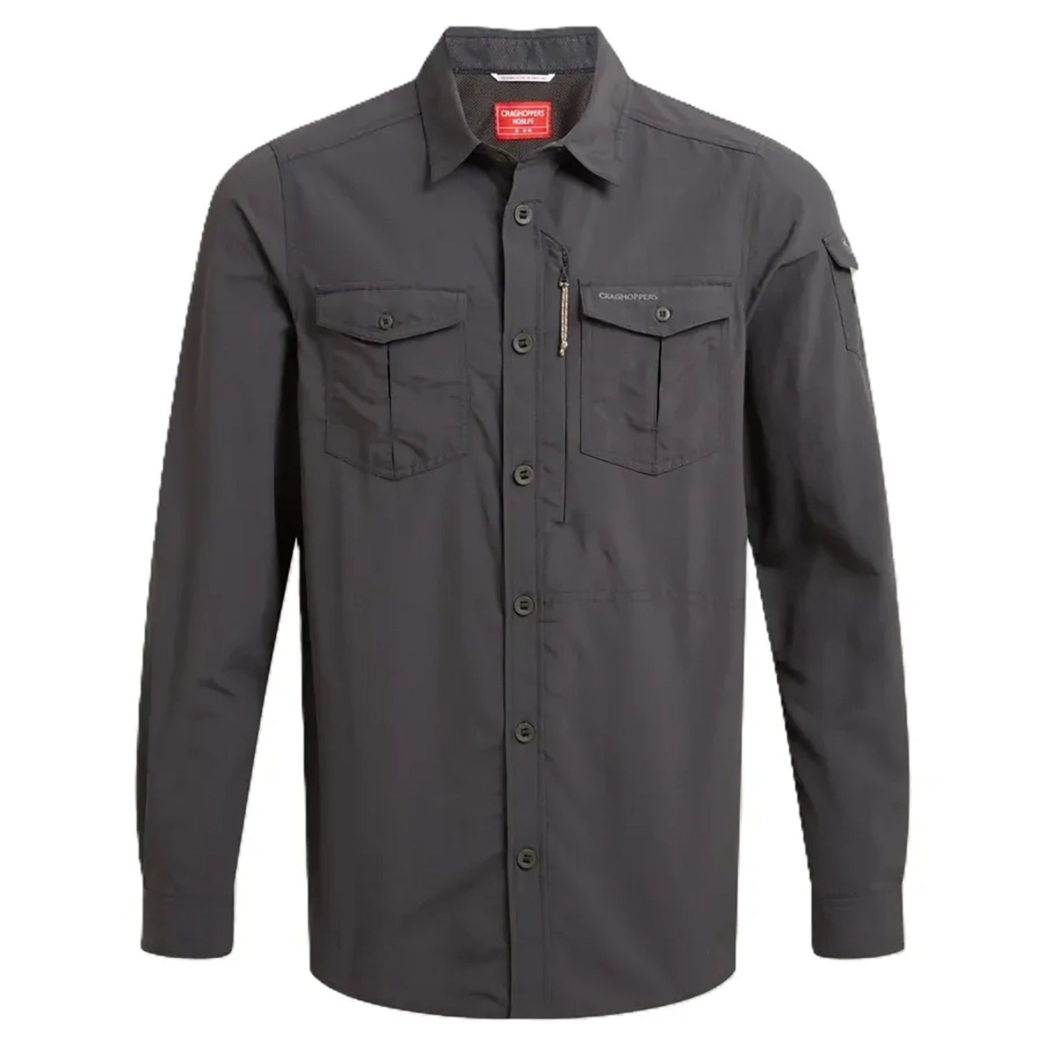 Craghoppers Men's NosiLife Adventure Long Sleeve Shirt III - Black Pepper
