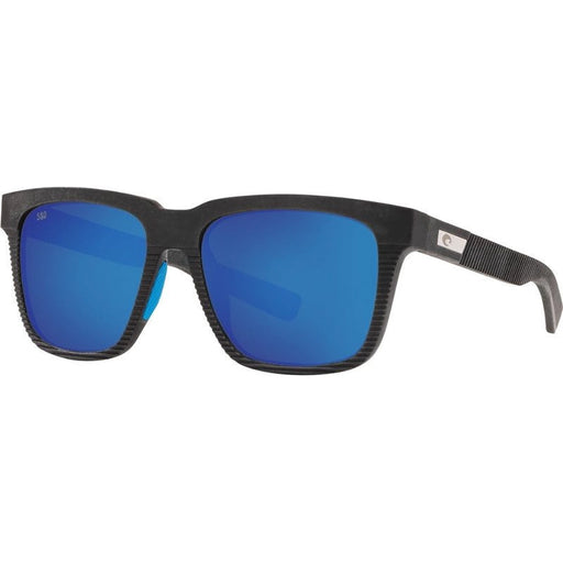 Costa Pescador 580G Polarised Glass Sunglasses - Net Grey W/ Blue Rubber Frame - Hero