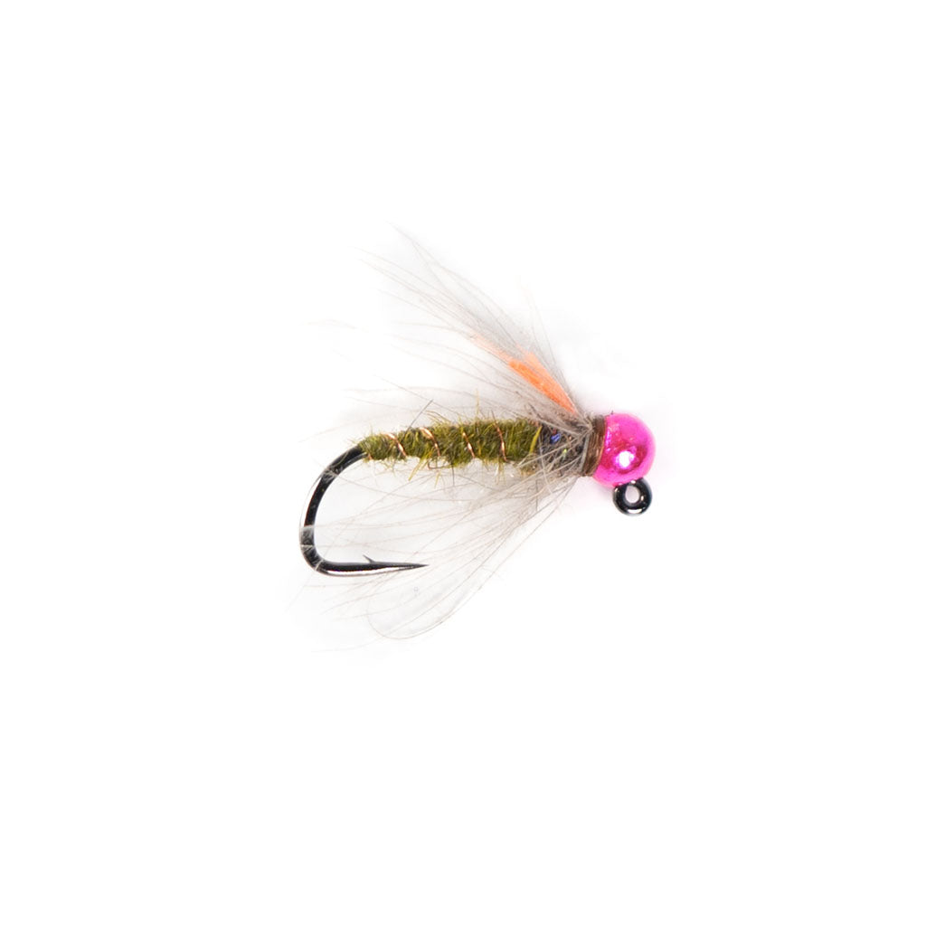 Category 3 Gummers Carpet Caddis - Pink Tungsten Bead