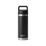 Yeti Rambler Bottle with Chug Cap - 18oz (532ml) black hero