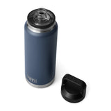 Yeti Rambler Bottle with Chug Cap - 36oz (1065ml) navy detail 1