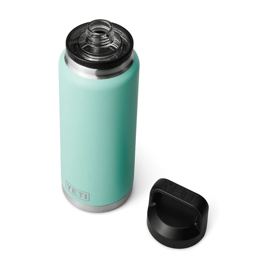 Yeti Rambler Bottle with Chug Cap - 36oz (1065ml) seafoam detail 1