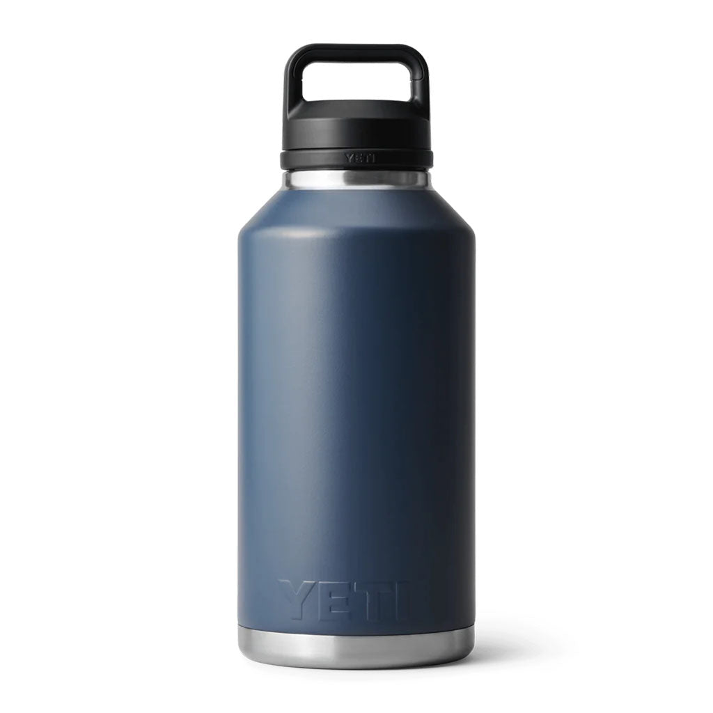 Yeti Rambler Bottle with Chug Cap - 64oz (1.89L) navy detail 3