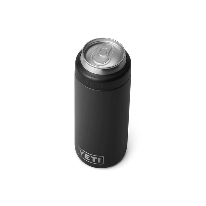Yeti Rambler Colster Slim Can Cooler (250ml) black lid