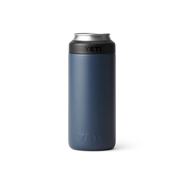 Yeti Rambler Colster Slim Can Cooler (250ml) navy back