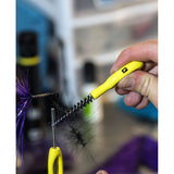 Loon Ergo Dubbing Brush yellow detail 2