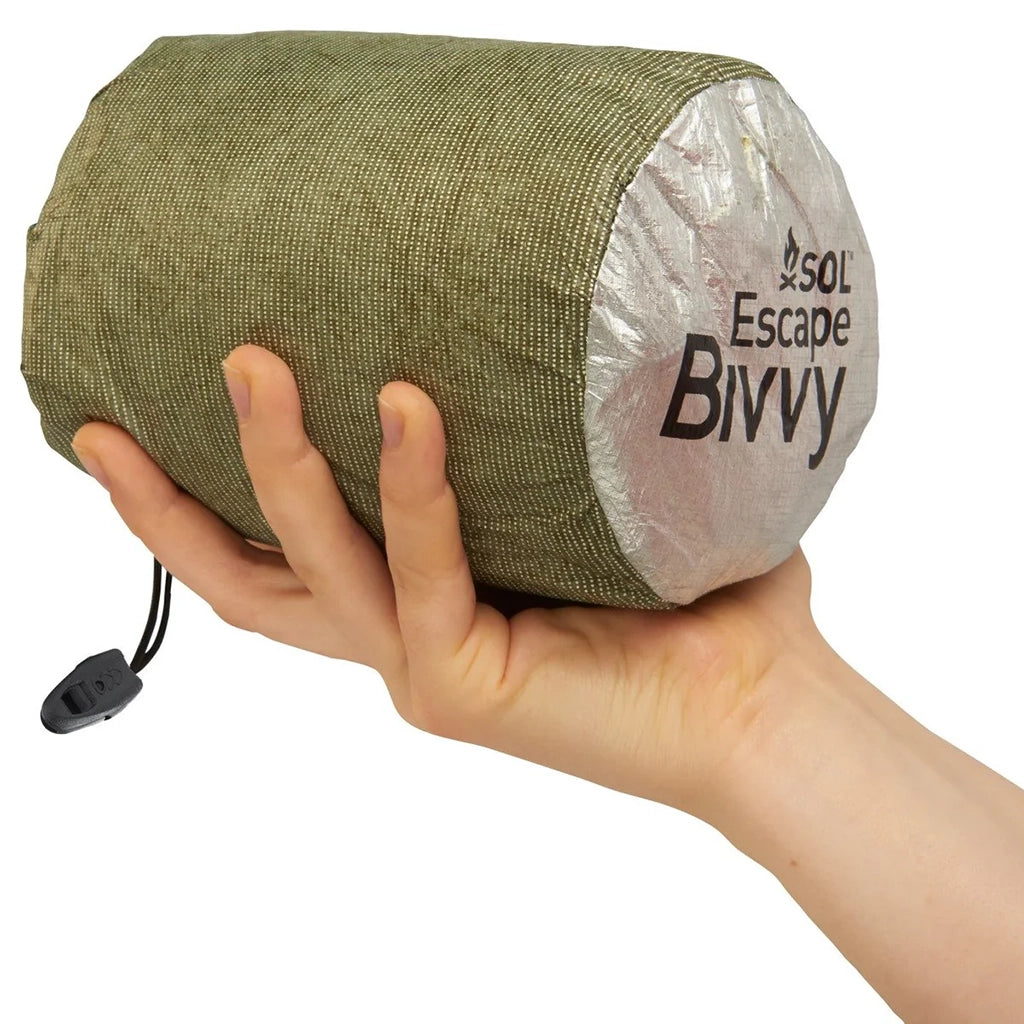 Survive Outdoors Longer Escape Bivvy With Hood Green Details 1