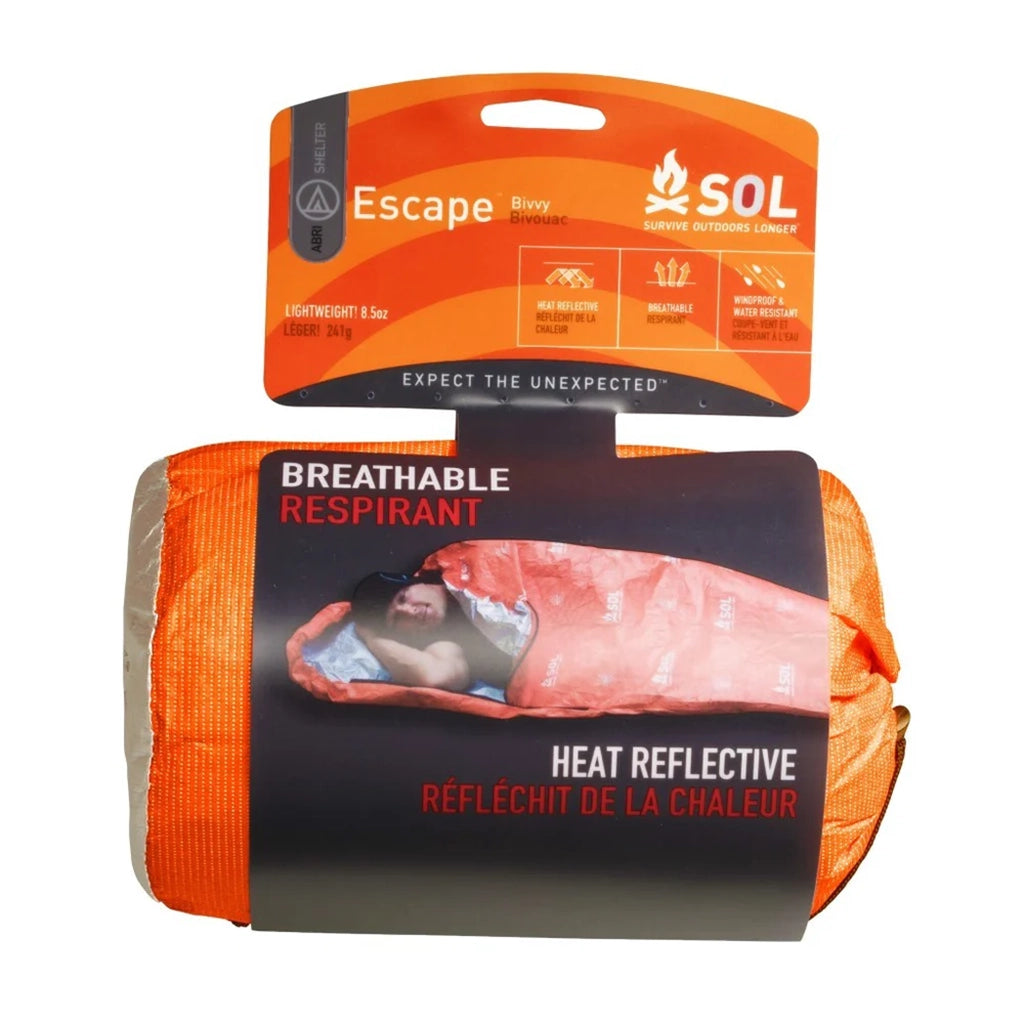 Survive Outdoors Longer Escape Bivvy With Hood Orange Hero