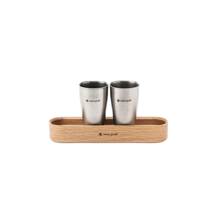 Snow Peak Titanium Shot Glass Duo