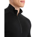 Icebreaker Men's Merino 260 Tech Long Sleeve Half Zip - Black Detail 4