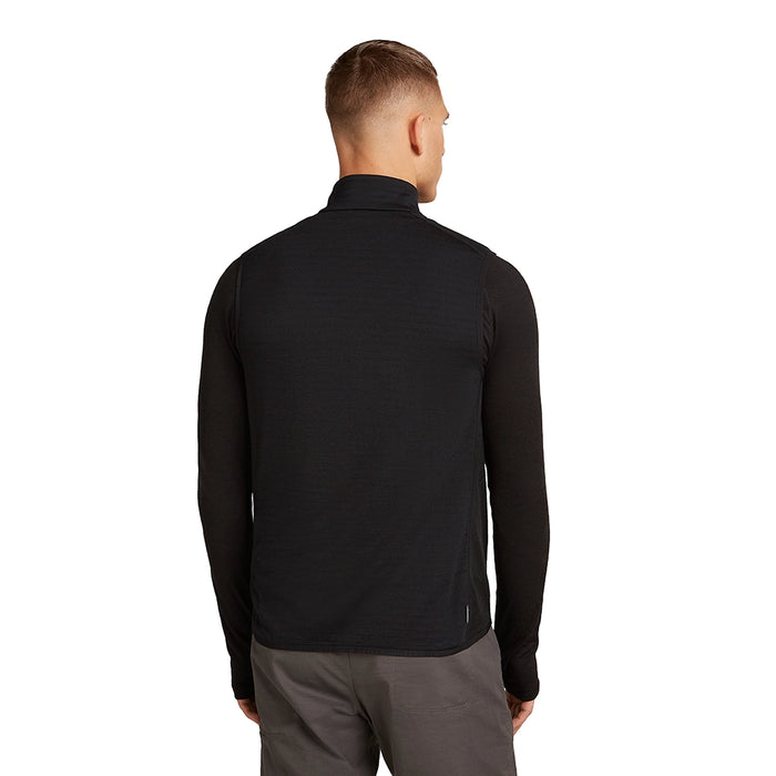 Icebreaker Men's Merino Blend 300 RealFleece Descender Vest - Black Detail 2