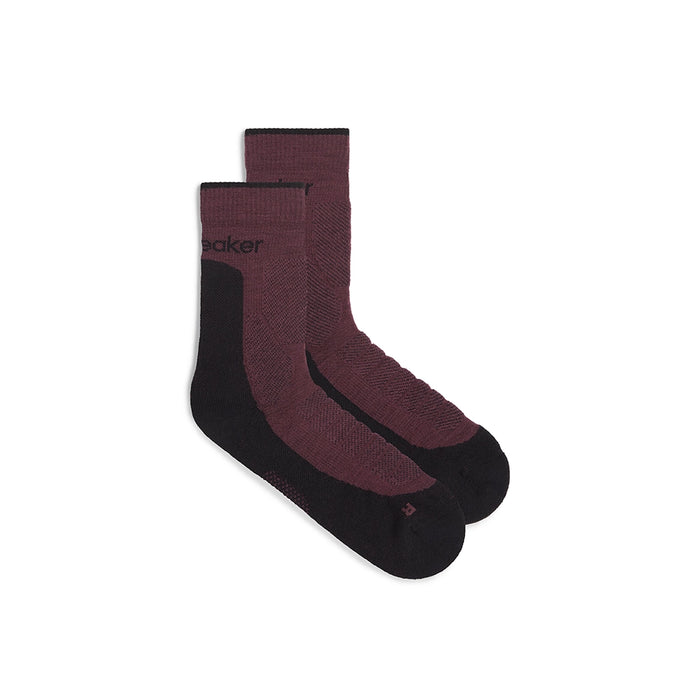 Icebreaker Men's Merino Hike+ Heavy Crew Socks - Java / Black Detail 1