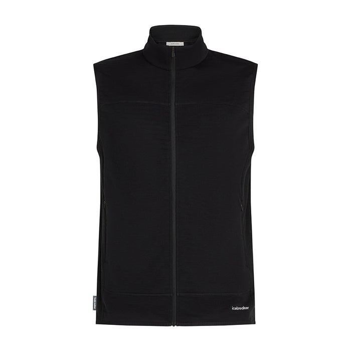 Icebreaker Men's Merino Blend 300 RealFleece Descender Vest - Black Hero