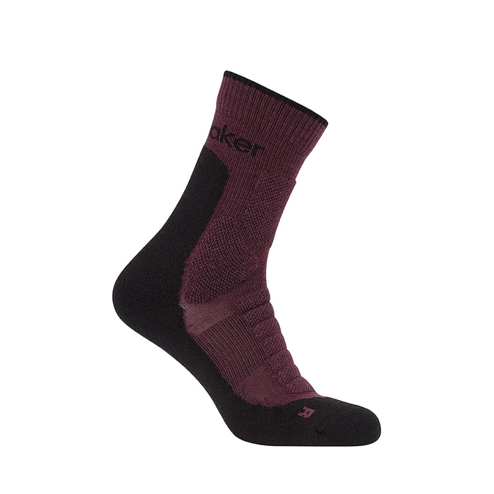 Icebreaker Men's Merino Hike+ Heavy Crew Socks - Java / Black Hero