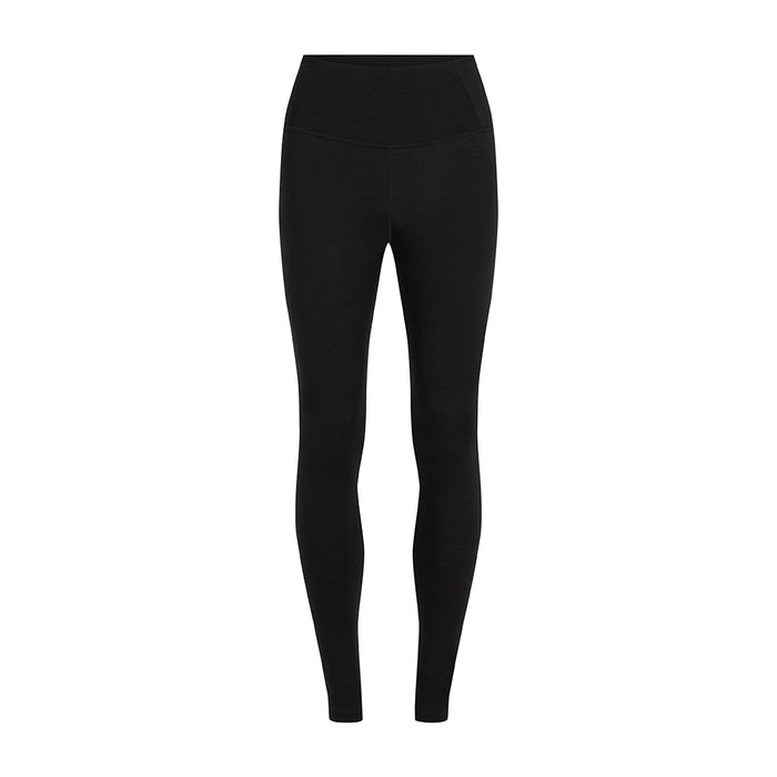Icebreaker Women's Merino 200 Oasis High Rise Leggings - Black Hero