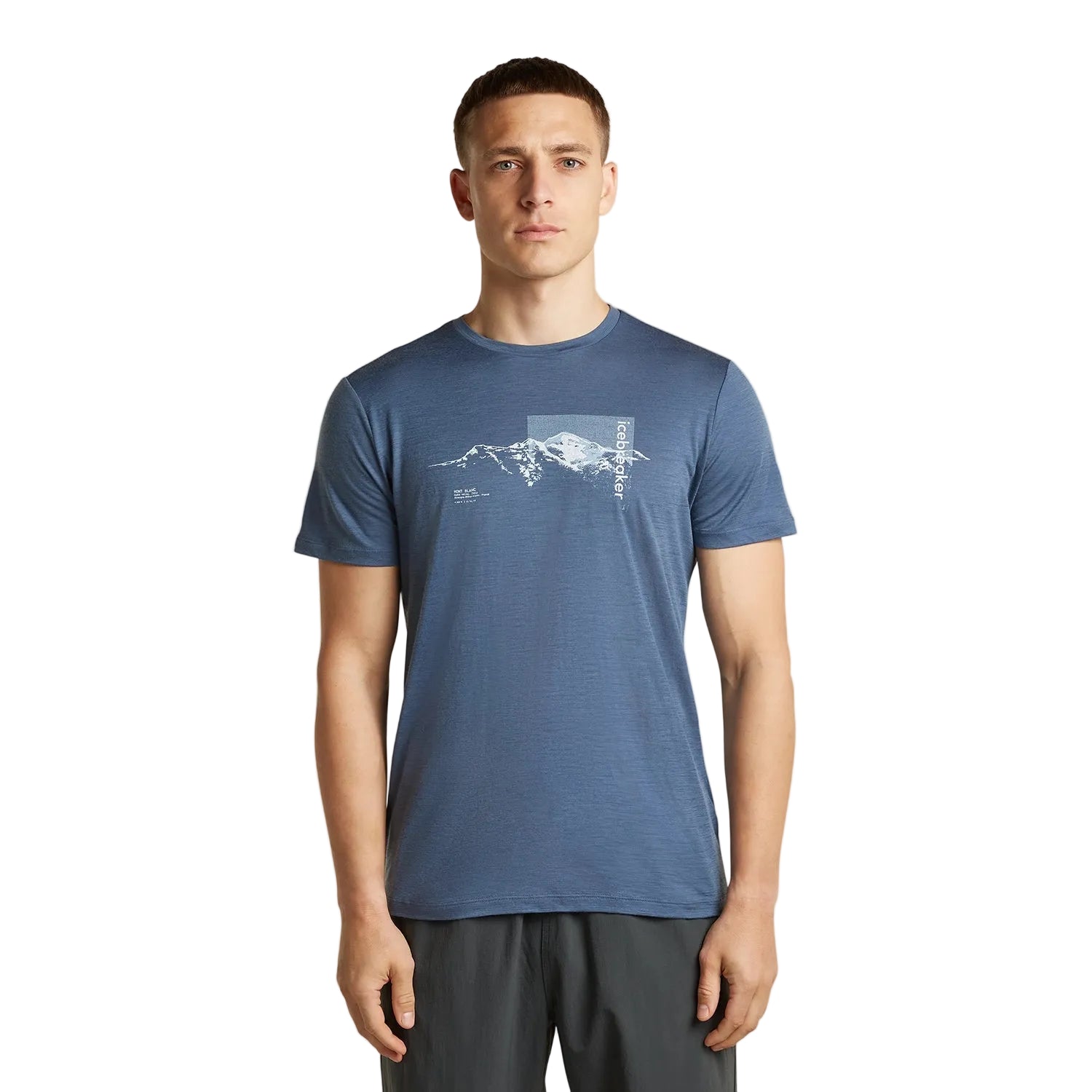 Icebreaker Men's Merino 150 Tech Lite Short Sleeve Tee Pure Altitude - Dawn — view 4