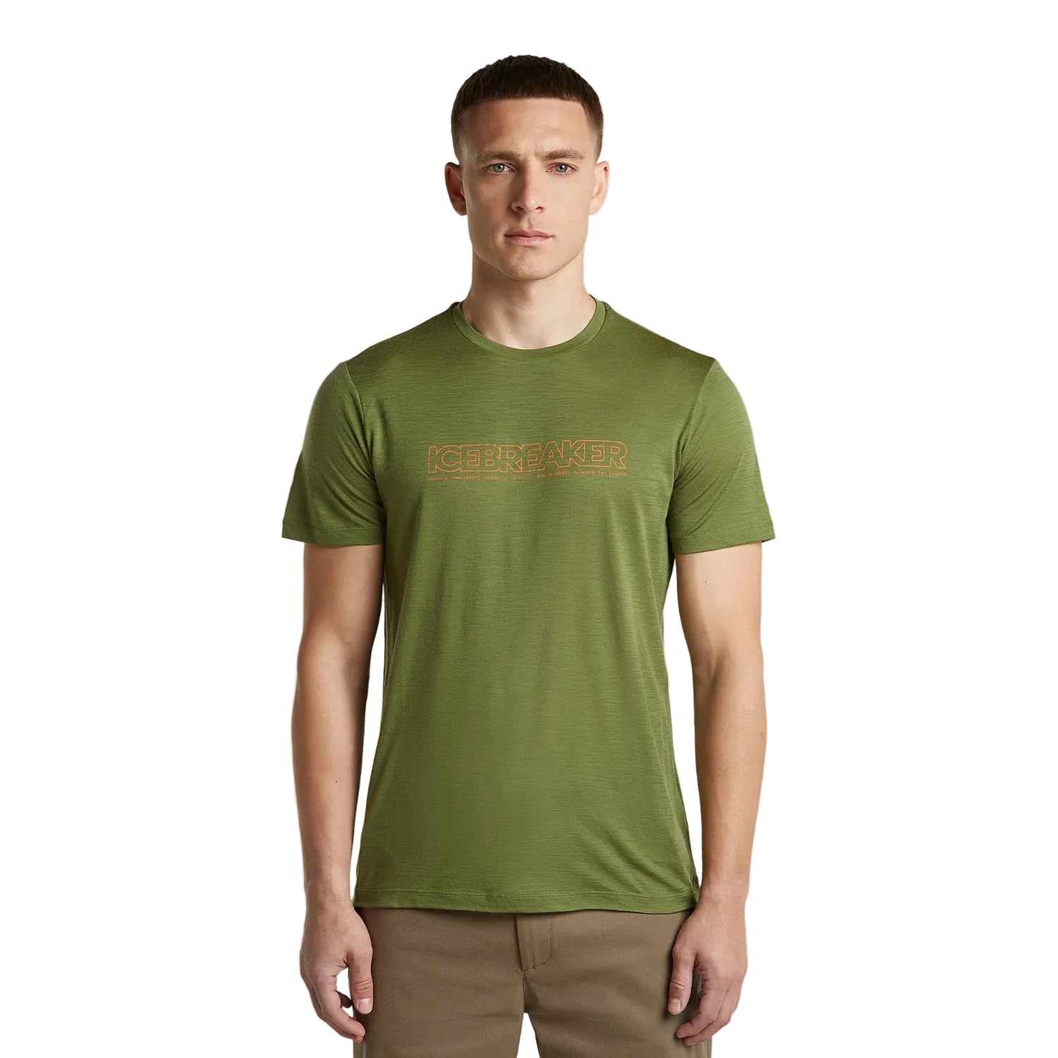 Icebreaker Men's Merino 150 Tech Lite Short Sleeve Tee IB Coordinates - Sphagnum — view 2