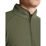 Icebreaker Men's Merino 400 RealFleece Peaksland Long Sleeve Half Zip - Dark Loden — view 4