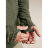 Icebreaker Men's Merino 400 RealFleece Peaksland Long Sleeve Half Zip - Dark Loden — view 7