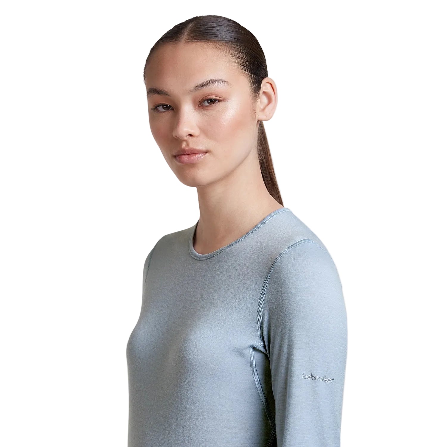 Icebreaker Women's 200 Oasis Long Sleeve Crewe - Zinc Blue — view 4