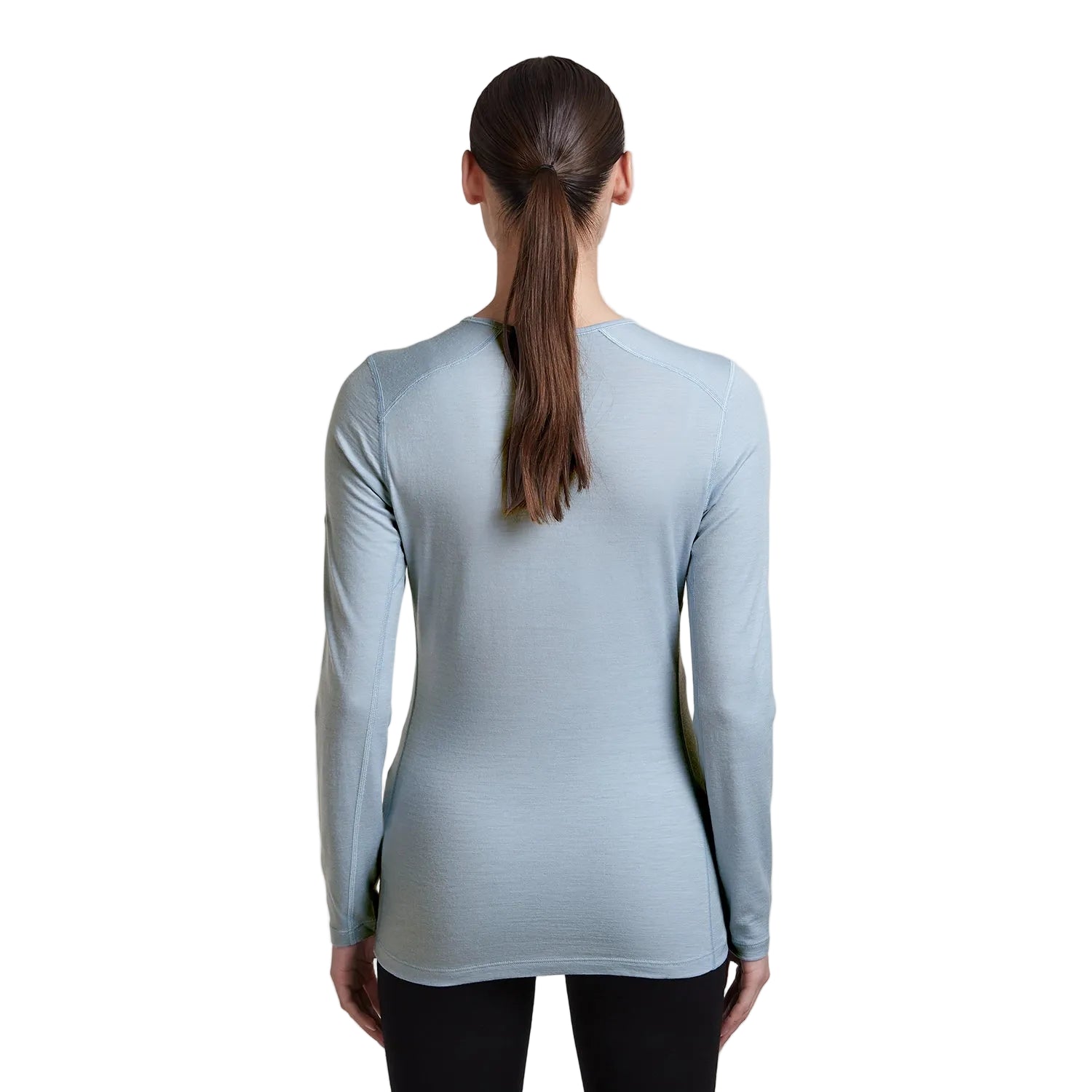 Icebreaker Women's 200 Oasis Long Sleeve Crewe - Zinc Blue — view 3