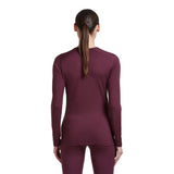 Icebreaker Women's 200 Oasis Long Sleeve Crewe - Dark Berry — view 3