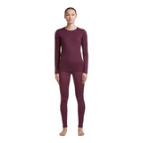 Icebreaker Women's 200 Oasis Long Sleeve Crewe - Dark Berry — view 5