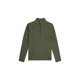 Icebreaker Men's Merino 400 RealFleece Peaksland Long Sleeve Half Zip - Dark Loden