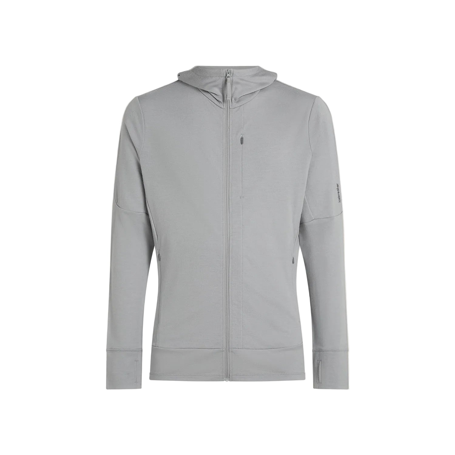 Icebreaker Men's Merino 260 Quantum Long Sleeve Zip Hoodie - Proto Grey